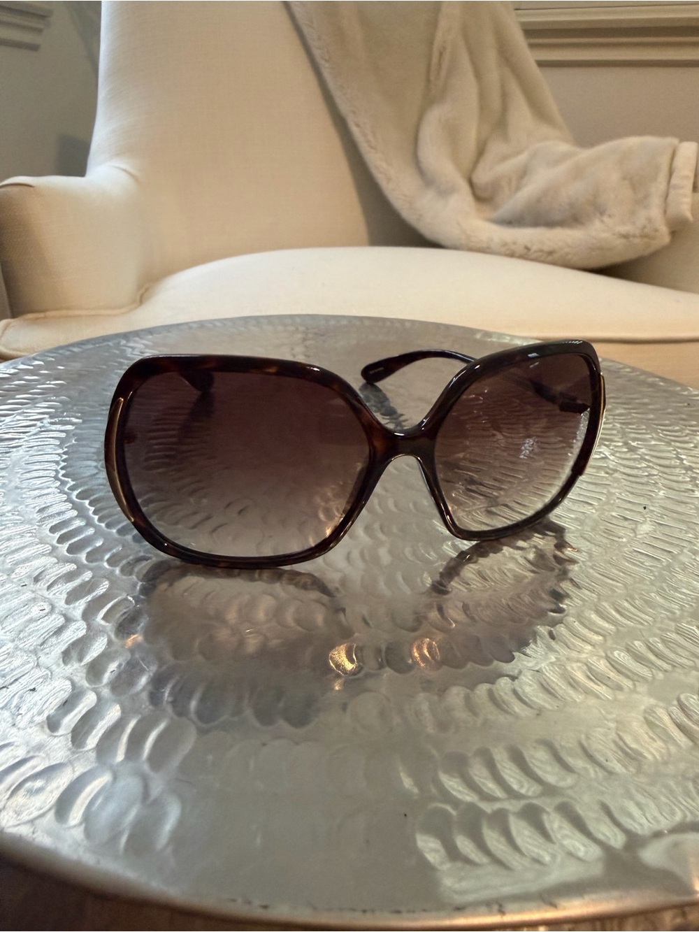 Marc by Marc Jacobs Brown Tortoiseshell Oversized Sunglasses